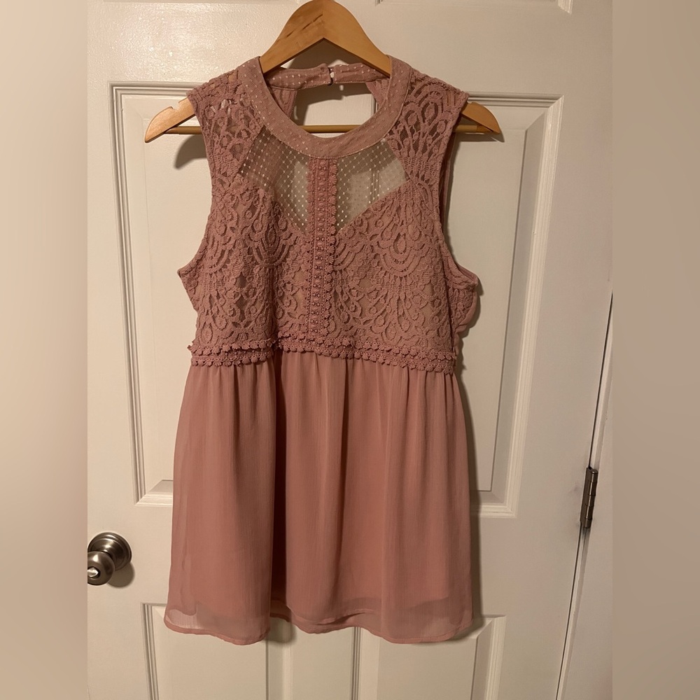 Maurices Dusty Pink Sleeveless Top